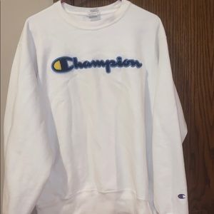 White champion crew neck
